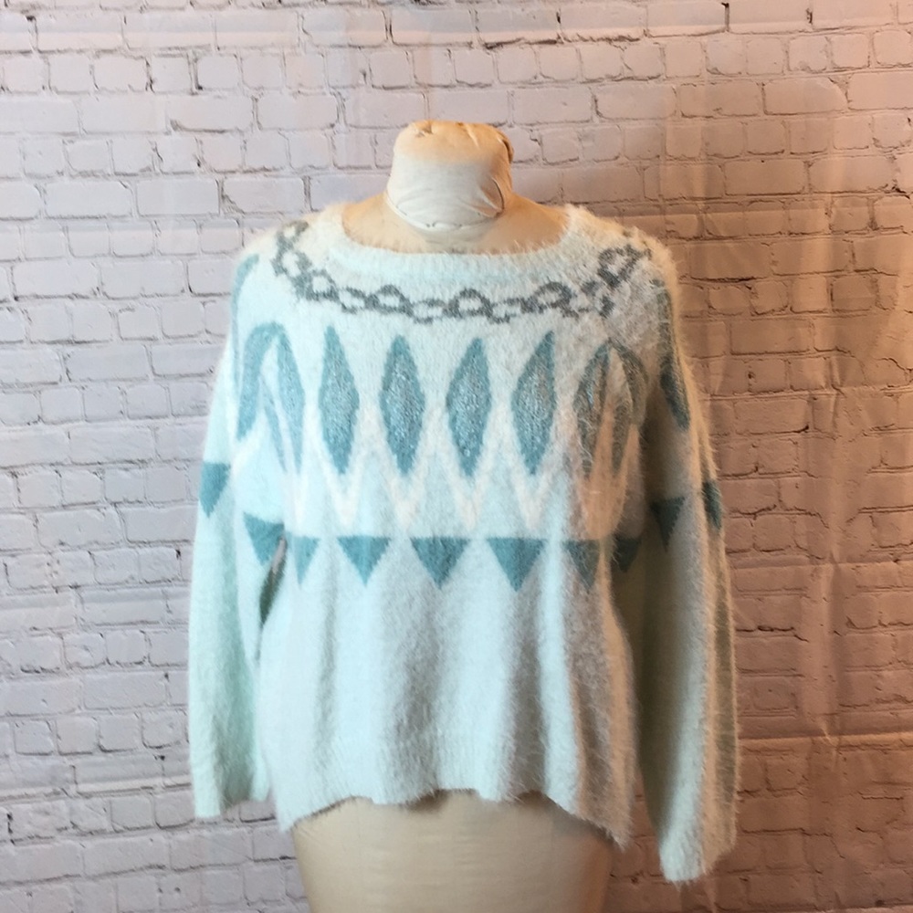 Lauren Conrad Cozy Sweater green xl